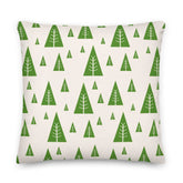 Christmas Holiday Tree Pattern Green Decorative Throw Pillow Cushion, Pillow, $ 64.50, A Moment Of Now™